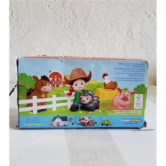 Fisher-Price Little People Farmer & Animals Figure Pack – Cow Pig Chicken Sheep - Picture 4 of 5